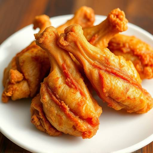 A plate of crispy fried chicken feet (walkie talkies)