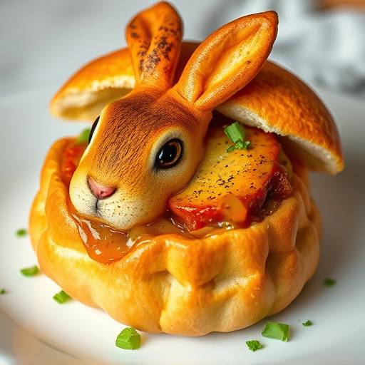 Picture of Bunny Chow, a hollowed-out loaf of bread filled with curry
